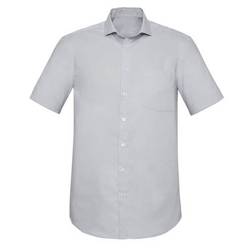 Biz Corporates Charlie Mens Classic Ss Shirt Rs968Ms 20 RS968MS_SilverChambray
