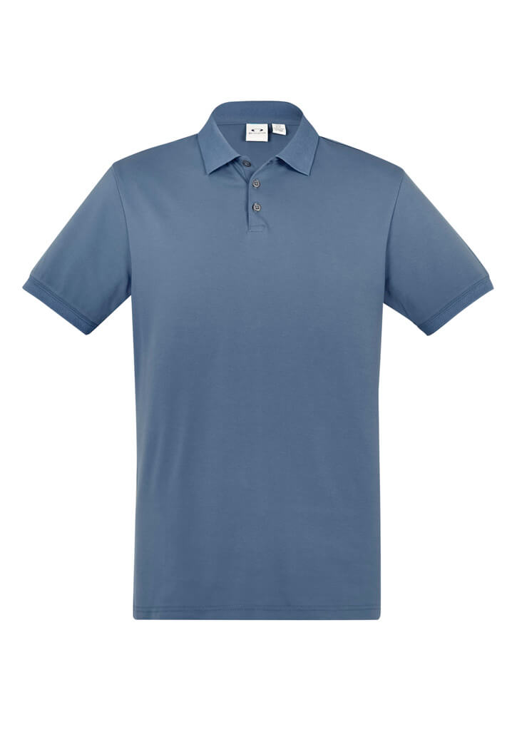 Biz Collection City Mens Polo P105Ms 38 P105MS_GreySmoke_F