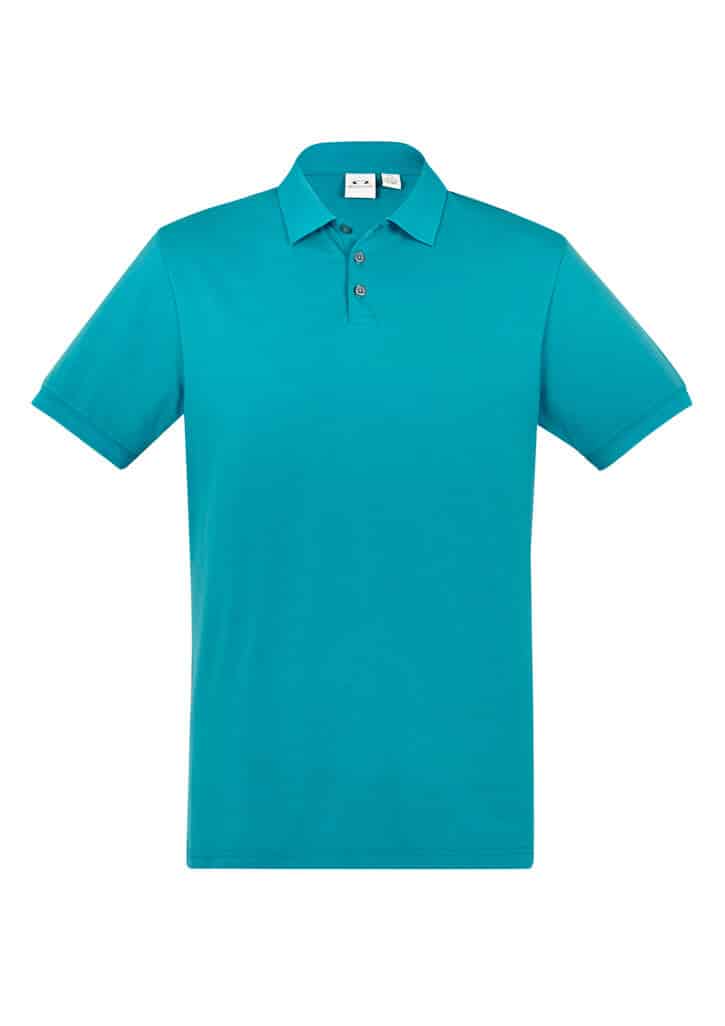 Biz Collection City Mens Polo P105Ms 46 P105MS_Teal_F