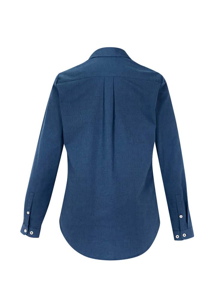 Biz Collection Memphis Ladies Long Sleeve Shirt S127Ll 31 S127LL_MineralBlue_B