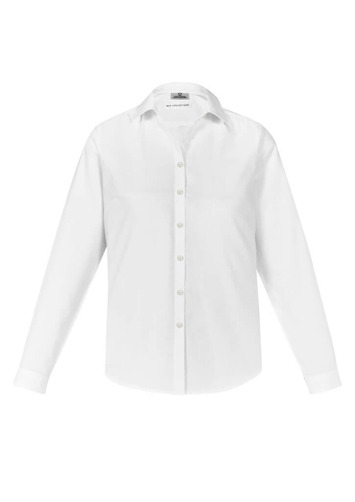 Biz Collection Memphis Ladies Long Sleeve Shirt S127Ll 26 S127LL_White_F