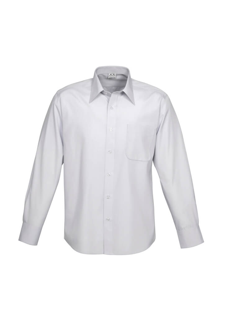 Biz Collection Ambassador Mens Long Sleeve Shirt S29510 8 S29510_Silvergrey
