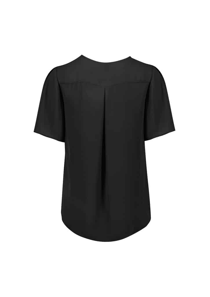 Biz Corporates Vienna Womens Short Sleeve Blouse Rb261Ls 6 RB261LS_Product_Black_02