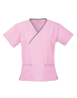 Buying Medical Uniforms Guide | Absolute Apparel 2 H10722-Babypink_Grey