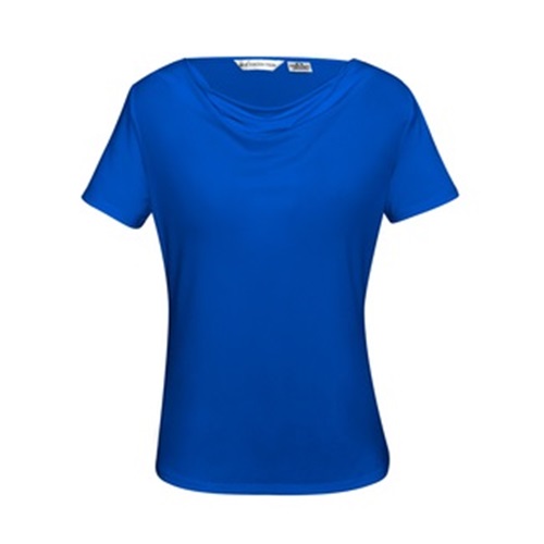 Biz Collection Ava Ladies Drape Knit Top K625Ls (Clearance) 9 K625LS_ElectricBlue