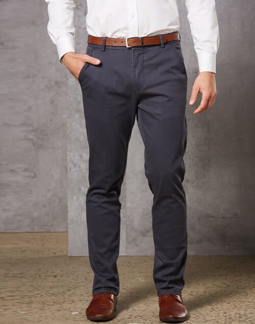 Ws Boston Chino Mens Stretch Cotton Chino Pants M9380 28 M9380_DarkGrey