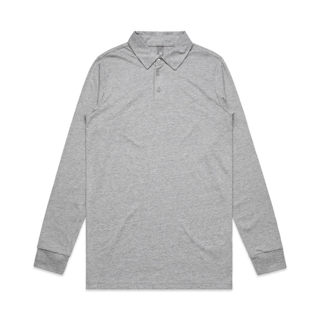 As Colour Chad L/S Polo 5404 9 5404 CHAD LS POLO GREY MARLE 70847