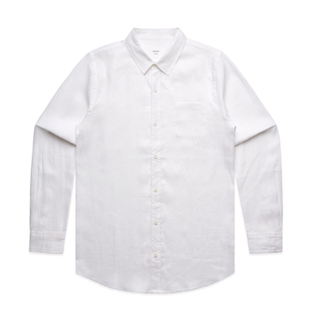 As Colour Linen Shirt 5418 4 5418 LINEN LONG SLEEVE SHIRT WHITE 69549