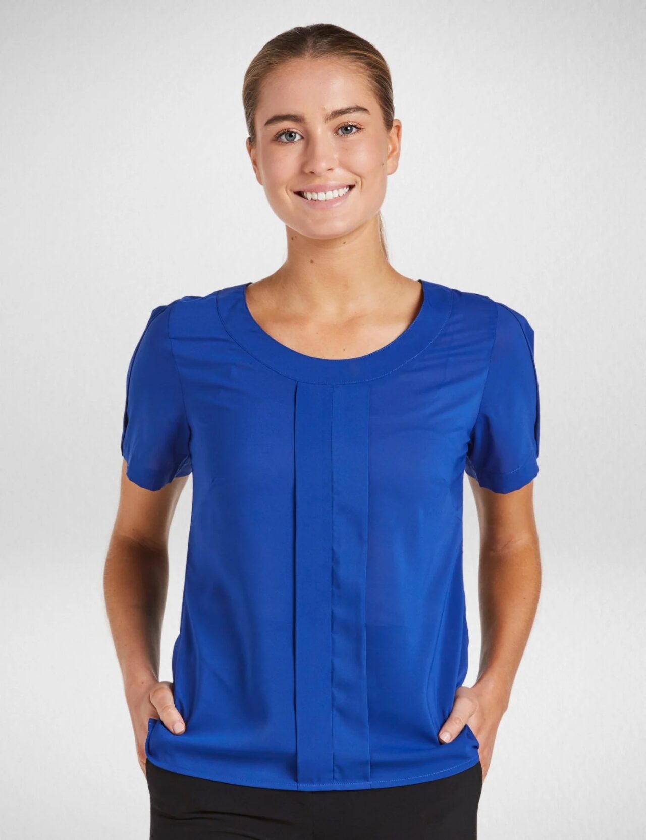 Cr Jewel Short Sleeve Blouse 6400S37 13 6400S37 cobalt
