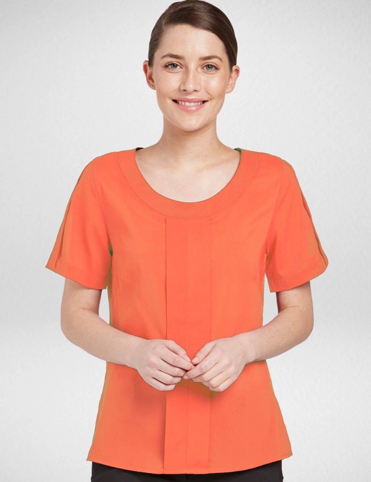 Cr Jewel Short Sleeve Blouse 6400S37 16 6400S37 coral