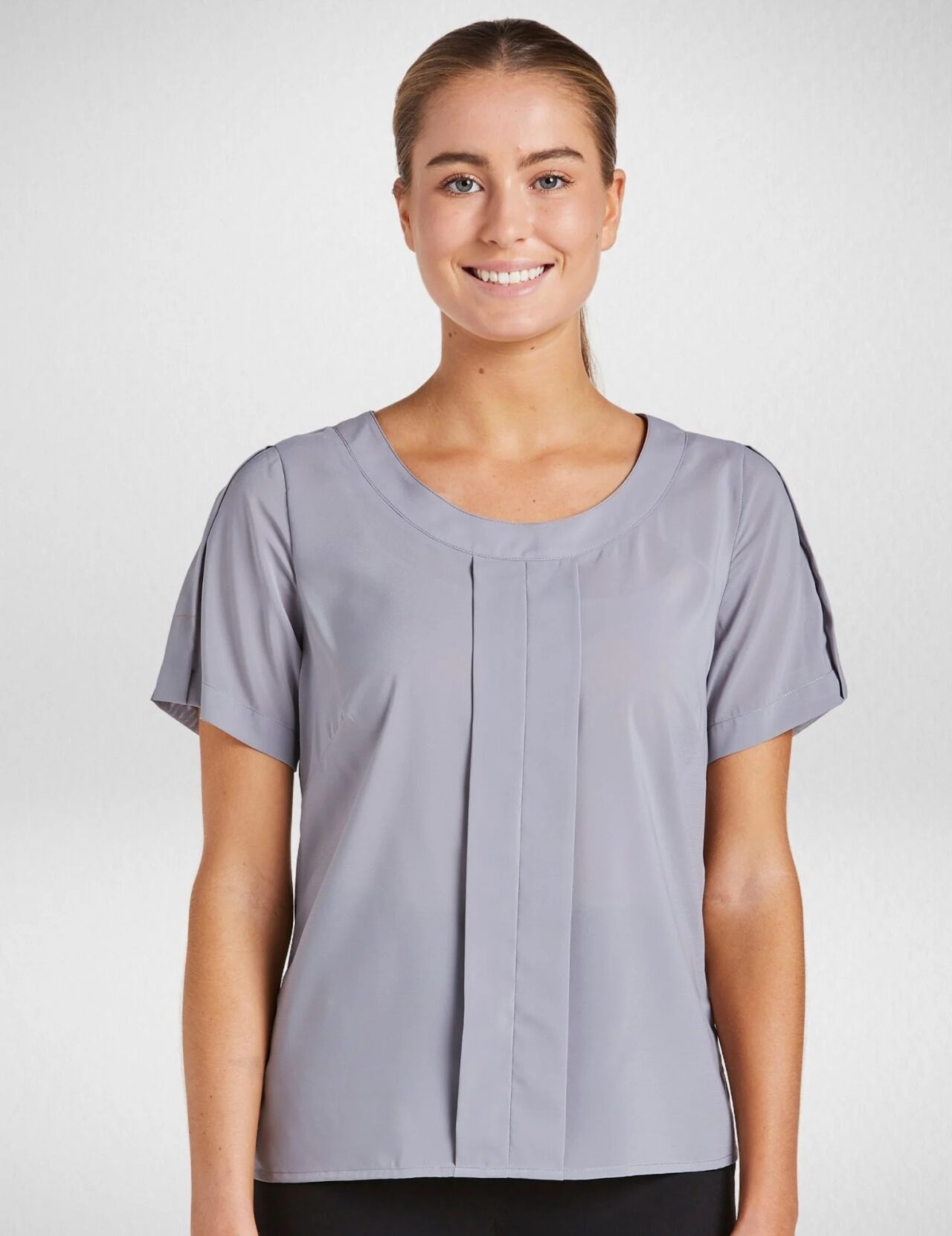 Cr Jewel Short Sleeve Blouse 6400S37 17 6400S37 silver