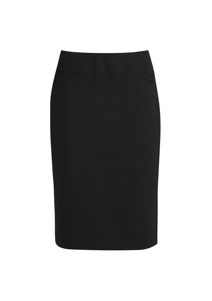 Biz Collection Classic Ladies Knee Length Skirt Bs128Ls 12 BS128LS bProduct Black 01 m49L1NM