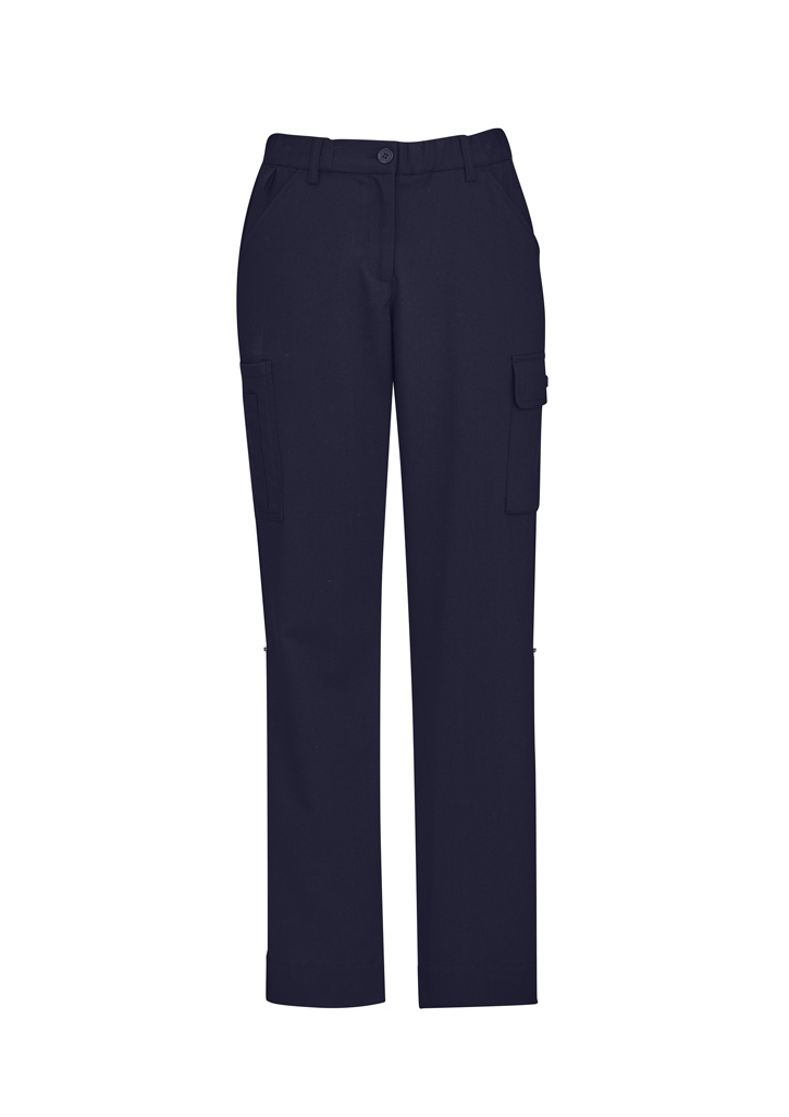 Biz Care Womens Comfort Waist Cargo Pant Cl954Ll 4 CL954LL bProduct Navy 01 NJFWUka