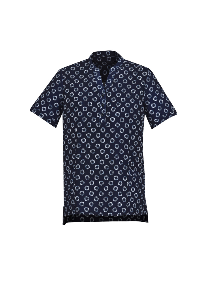 Biz Care Womens Daisy Print Short Sleeve Tunic Cs950Ls 3