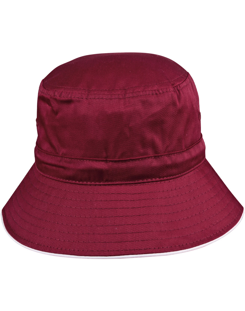 Ws Sandwich Bucket Hat With Toggle H1033 21 H1033 MaroonWhite l