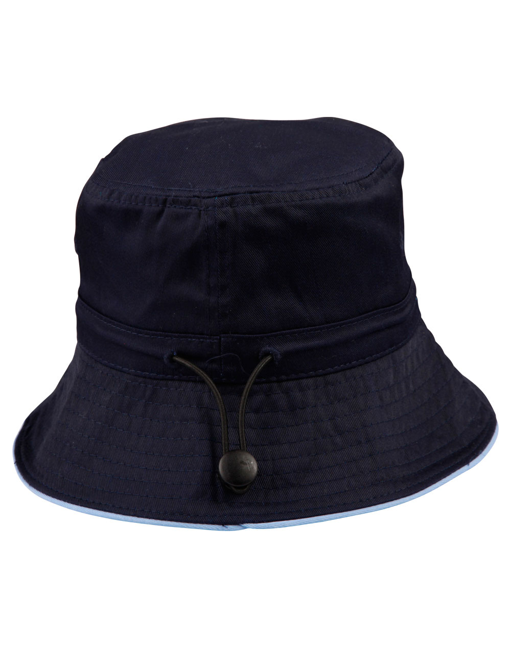 Ws Sandwich Bucket Hat With Toggle H1033 18 H1033 Navy.Skyblue Back