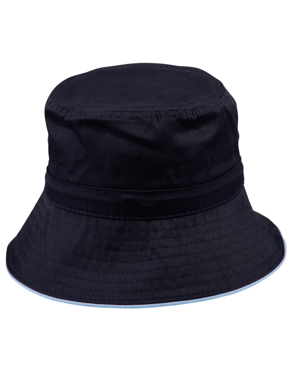 Ws Sandwich Bucket Hat With Toggle H1033 23 H1033 Navy.Skyblue l