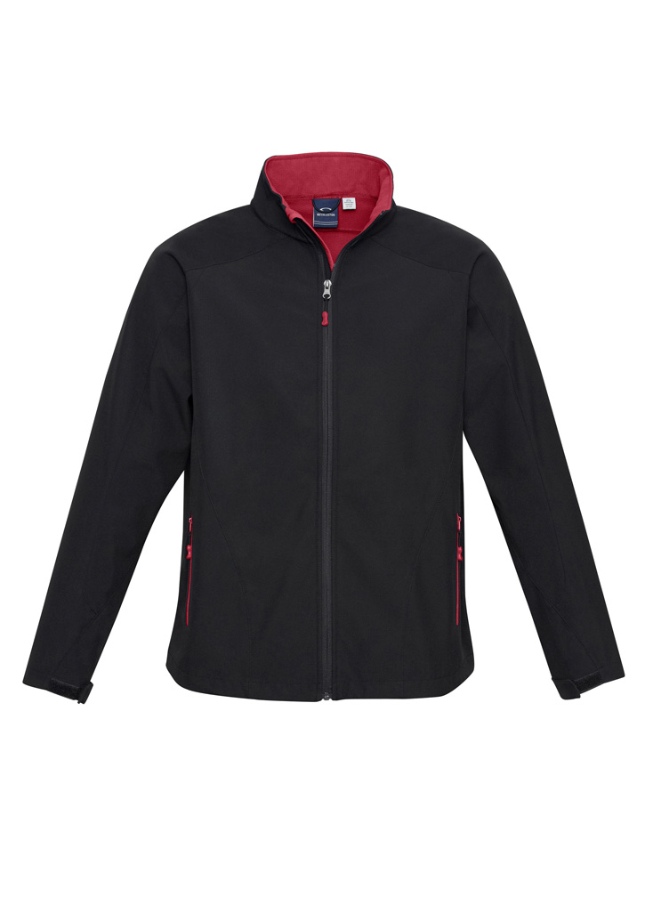 Biz Collection Geneva Mens Softshell Jacket J307M 4 J307M bProduct Black Red 01 4WEm6D1