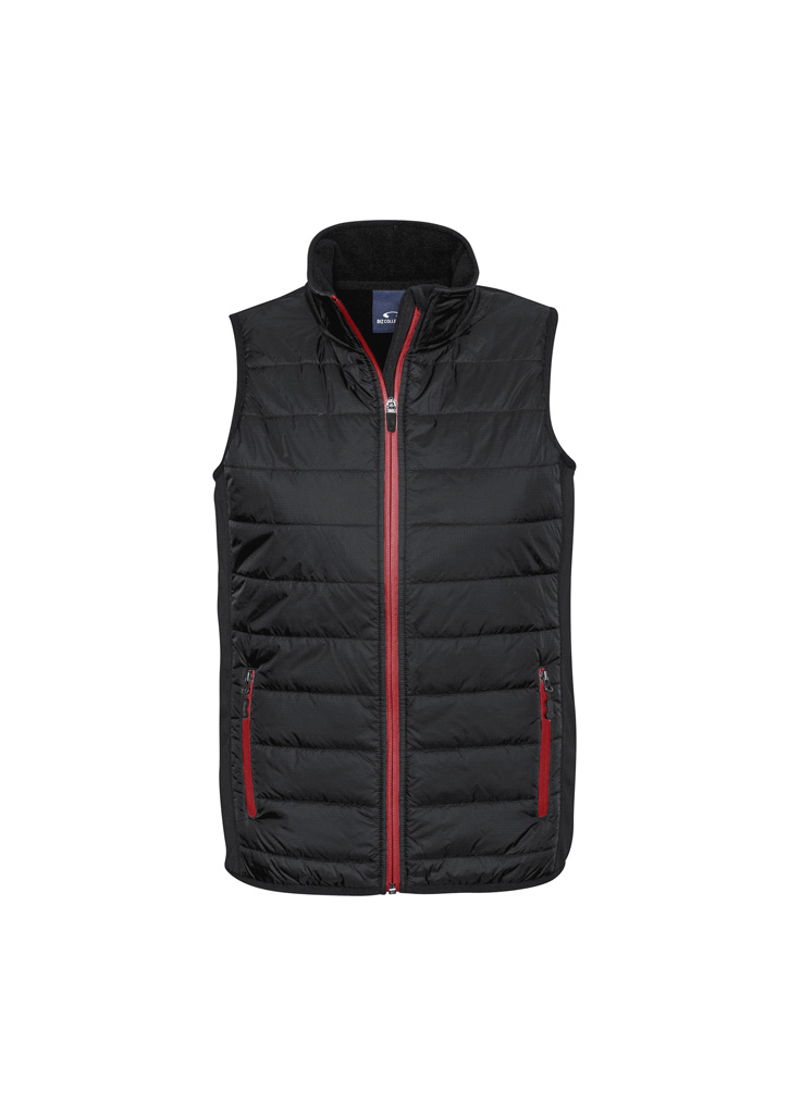 Biz Collection Stealth Mens Hybrid Quilted Vest J616M (Clearance) 6 J616M bProduct Black Red 01 AgIzmSl