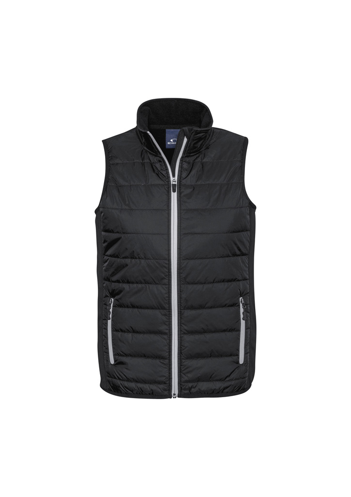 Biz Collection Stealth Mens Hybrid Quilted Vest J616M 6 J616M bProduct Black Silver 01 3zbROju
