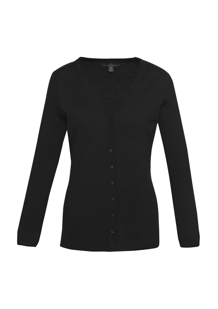 Biz Collection Milano Ladies Longline Cardigan Lc417L 10 LC417L bProduct Black 01 oWjwe7U