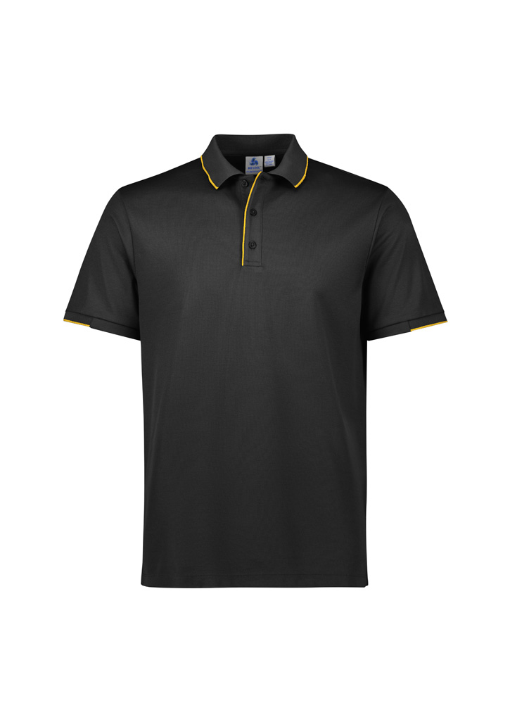 Biz Collection Men'S Focus Short Sleeve Polo P313Ms 5 P313MS bProduct Black Gold 01 yOeBgrW