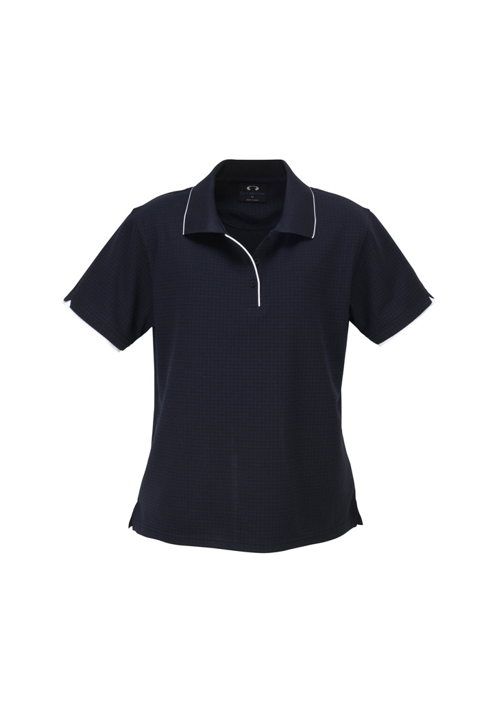 Biz Collection Elite Ladies Polo P3225 9 P3225 bProduct Navy White 01 bAyBB4X