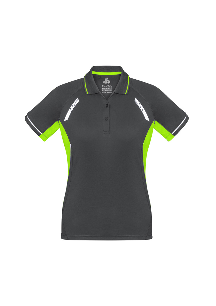Biz Collection Renegade Ladies Sports Polo P700Ls 20 P700LS bProduct Grey FluoroLime Silver 01 Ysf7Yak 1