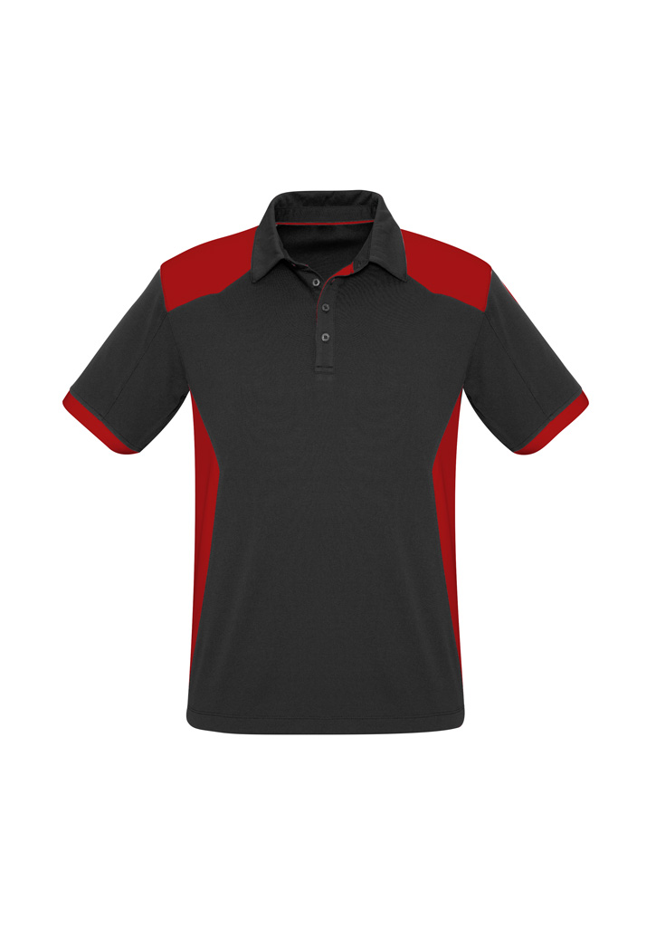 Biz Collection Rival Mens Breathable Micro Dry Polo P705Ms 21 P705MS Product Black Red 01 VfgCO3C