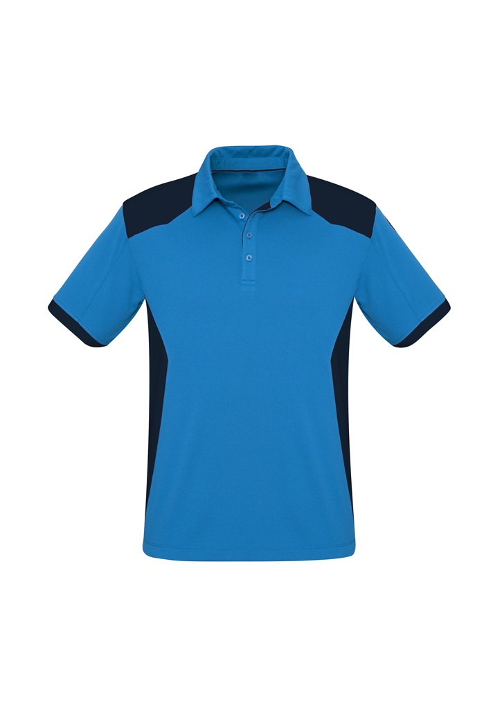 Biz Collection Rival Mens Breathable Micro Dry Polo P705Ms 18 P705MS Product Cyan Navy 01 KRTC2Jq