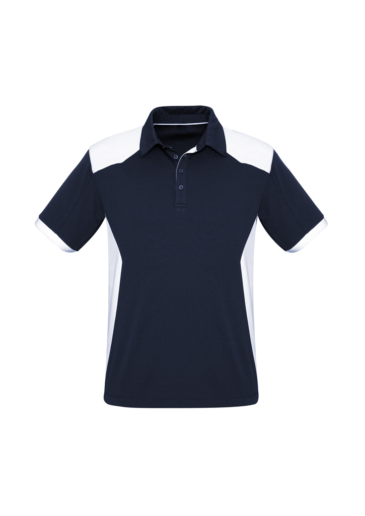 Biz Collection Rival Mens Breathable Micro Dry Polo P705Ms 20 P705MS Product Navy White 01 d7rprlO