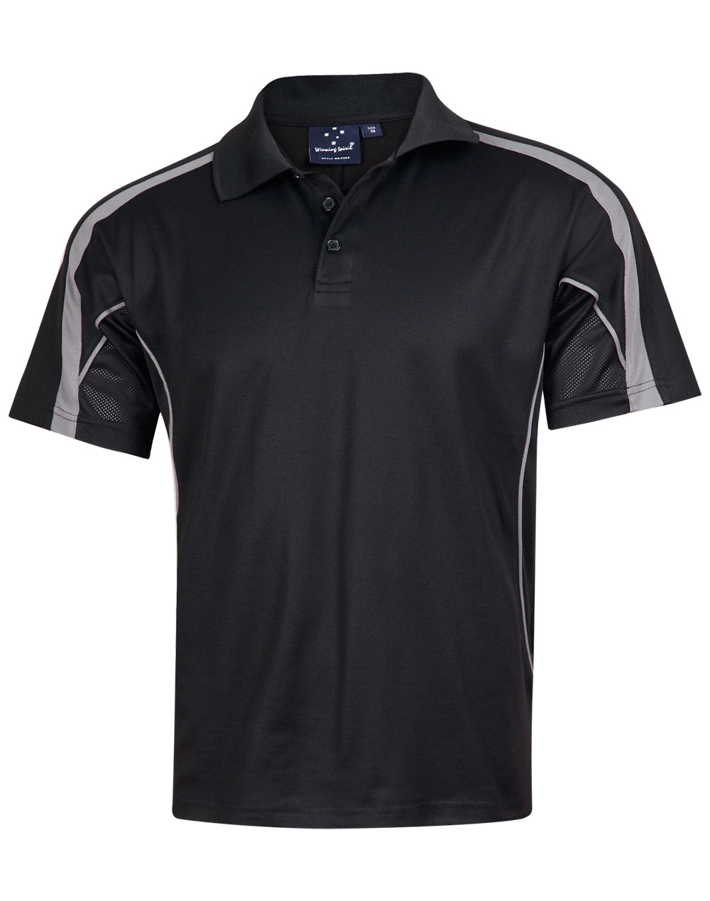 Ws Legend Mens Truedry Polo Ps53 3 PS53 BlackAsh l 2