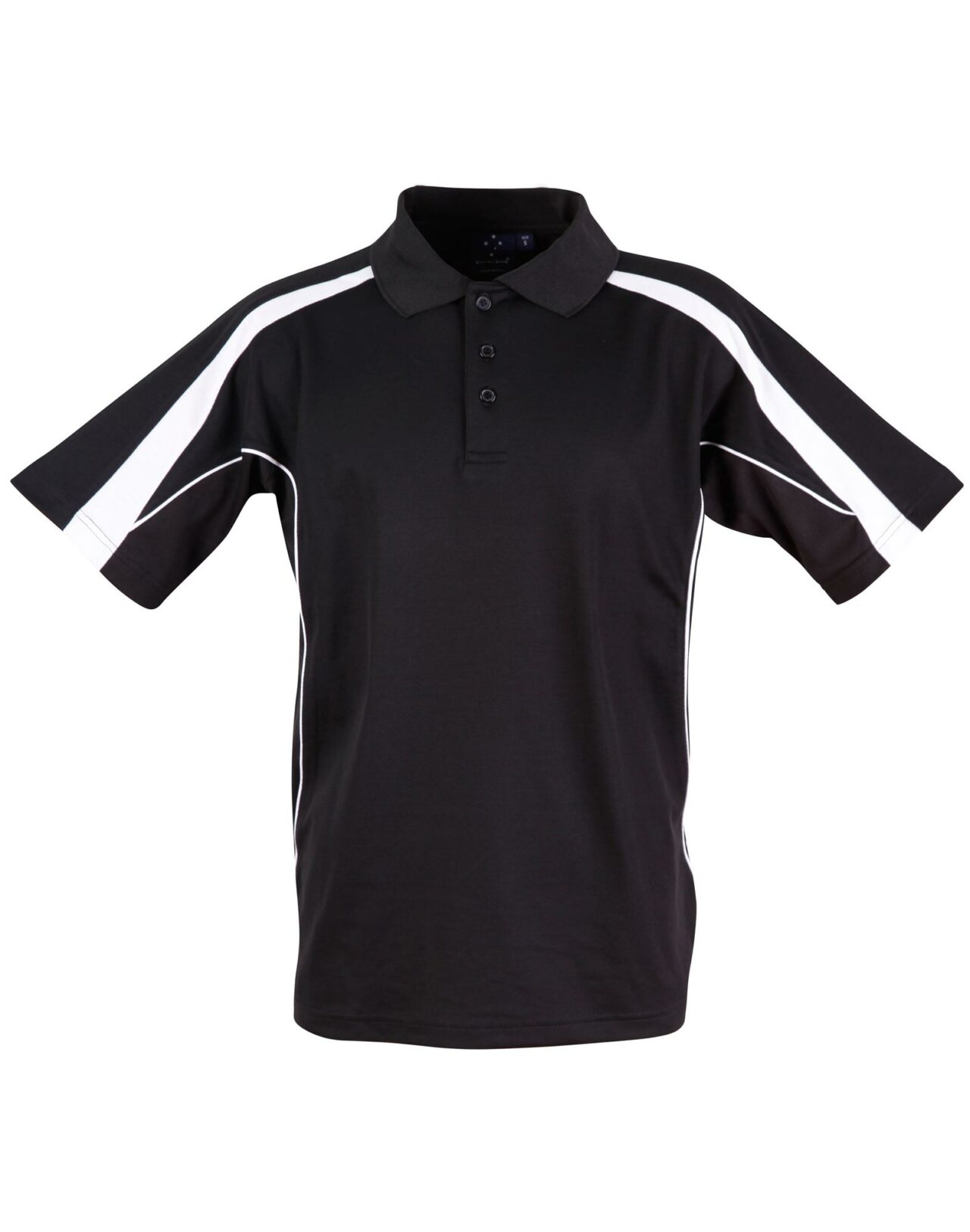 Ws Legend Mens Truedry Polo Ps53 6 PS53 BlackWhite big 1
