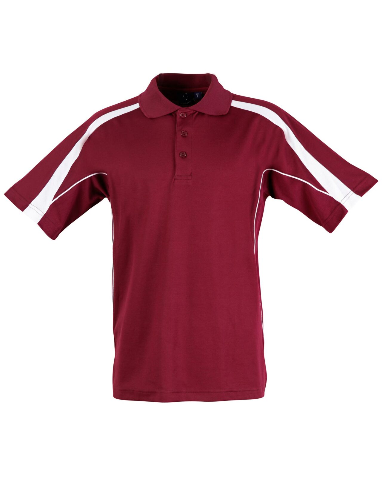 Ws Legend Mens Truedry Polo Ps53 9 PS53 MaroonWhite big 1