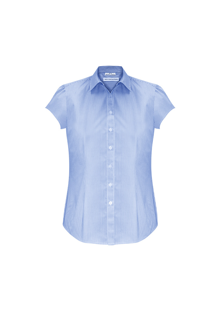 Biz Collection Euro Ladies Short Sleeve Shirt S812Ls 6 S812LS bProduct Blue 01 2cry3Lk