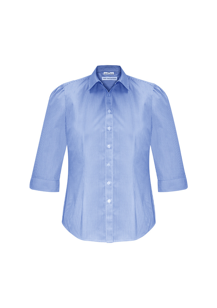 Biz Collection Euro Ladies 3/4 Sleeve Shirt S812Lt 6 S812LT bProduct Blue 01 k339IAn