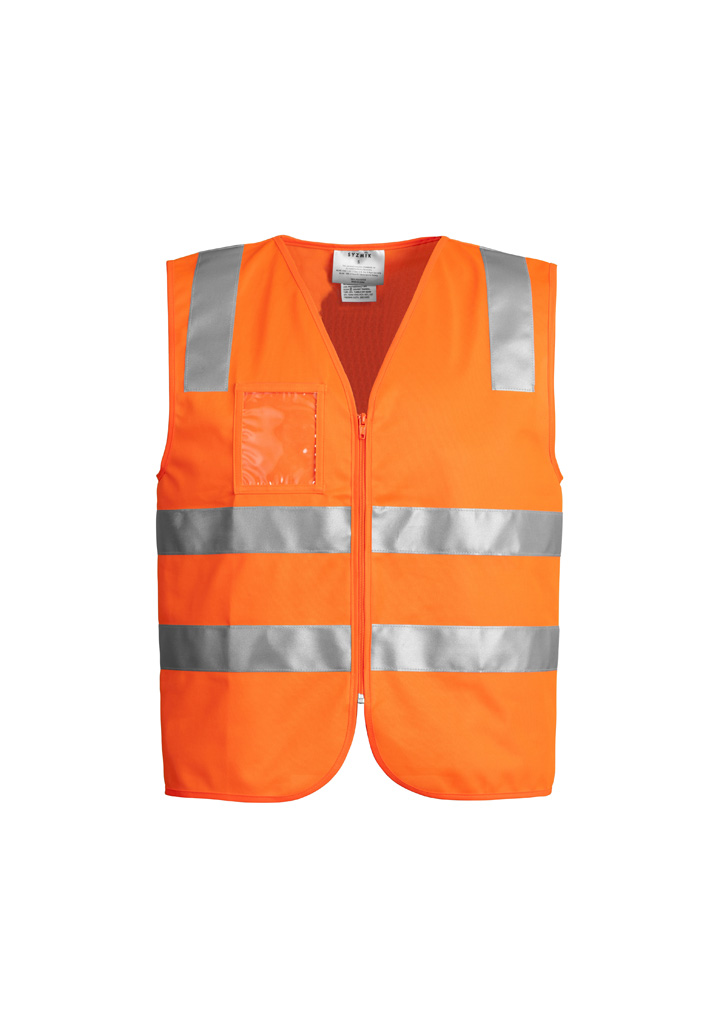 Syz Unisex Hi Vis Zip Vest Zv998 10 ZV998 bProduct Orange 01 ZjYtz9X